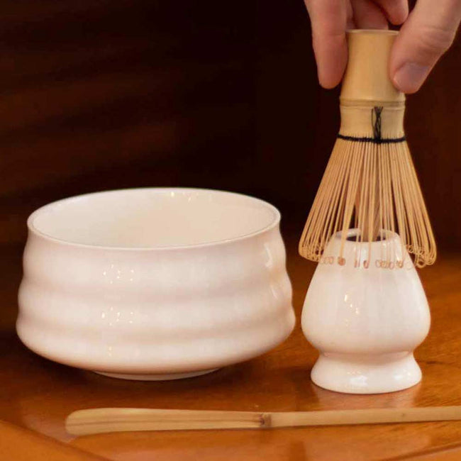 Complete Matcha Tea Preparation Starter Kit With Whisk And Bowl