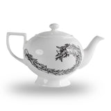 Fine Bone China Leaf Pattern Teapot